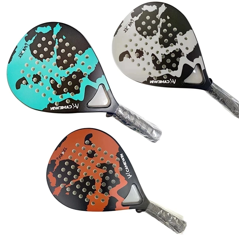 2021 fabriek dropshipping custom design pink round shape junior professional carbon fiber tennis paddle padel rackets