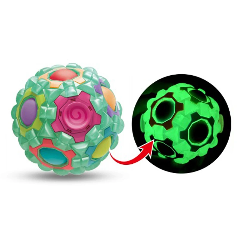Wholesale Luminous Fingertip Spiral 10 Color Hole Science And Education Magic Ball Speed Push Puzzle Game