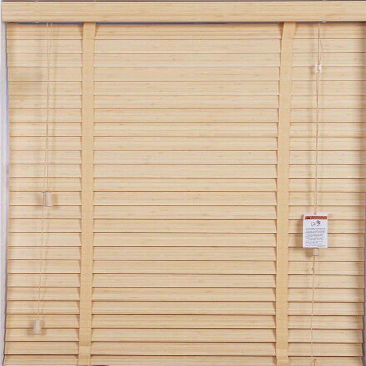 Natural Wood Waterproof Sunscreen Home decor 35mm 50mm Ladder Tape Bamboo Venetian Blinds
