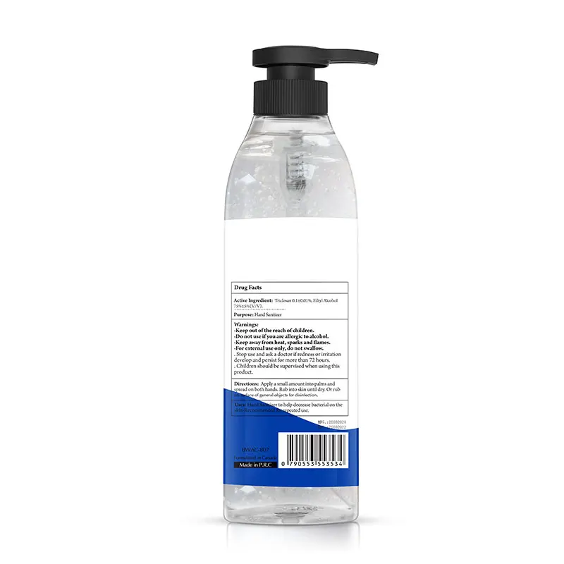 
SGS ISO GMP Certificate Factory Price Water Free Antiseptic Hand Sanitizer 500ml 