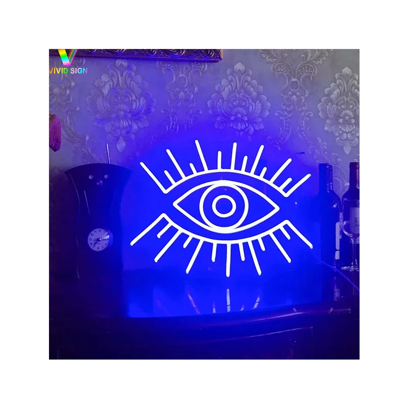 Wholesale Oem custom Made rgb lamp flexible rope evil eye led neon light for occassion