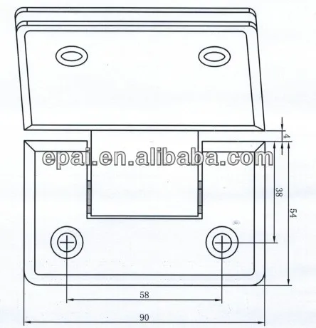 Glass Hinge 135 Degree Hinge Brass Glass Door Hinge Hot Sale