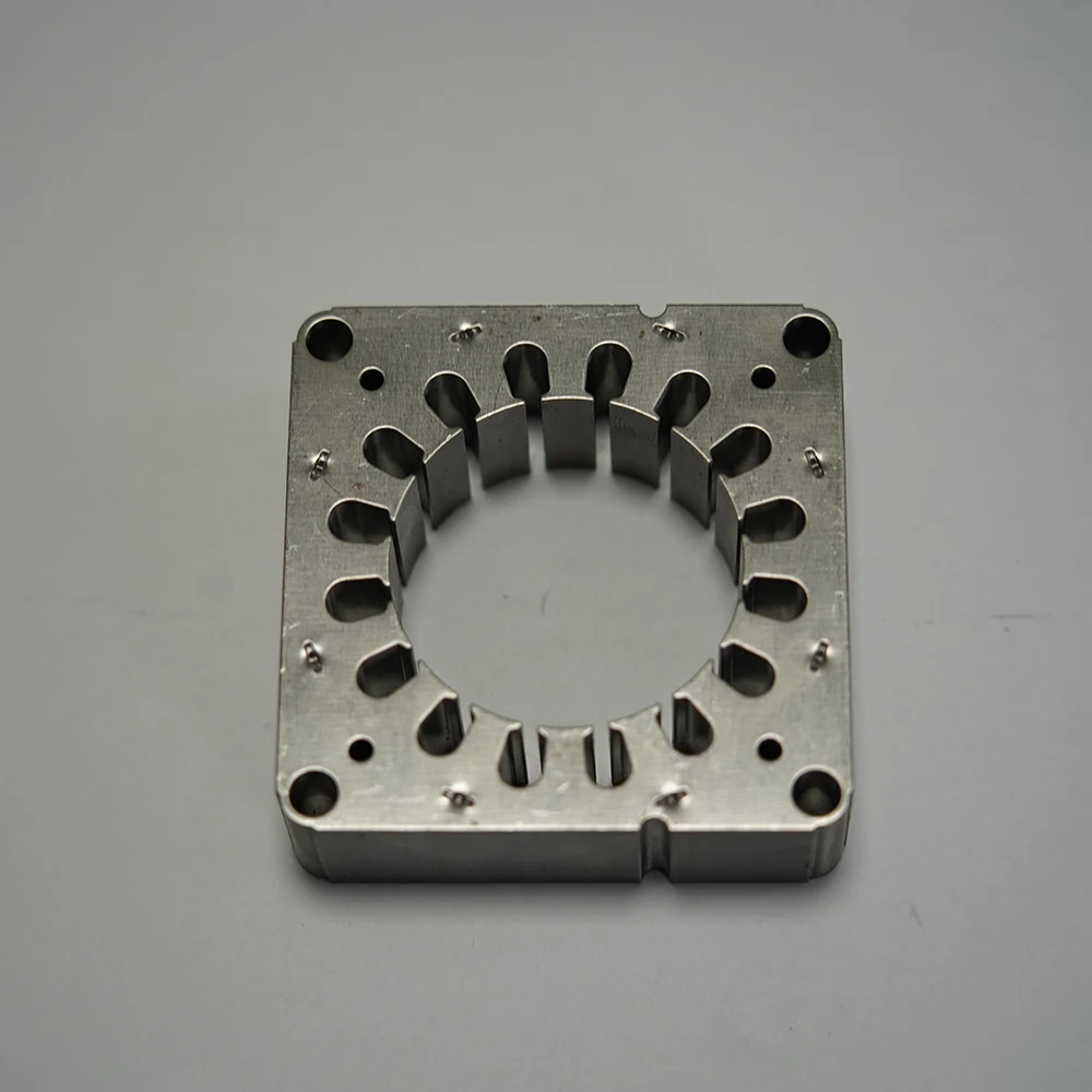 Custom motor parts metal stamping riveting silicon stator and rotor