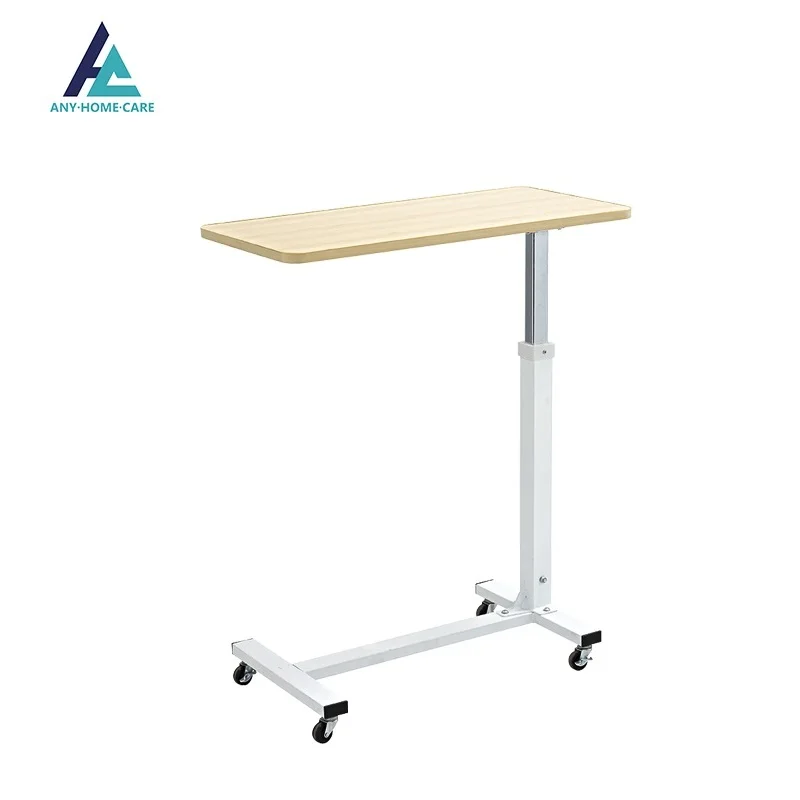 Wooden dining table mobile wooden overbed table