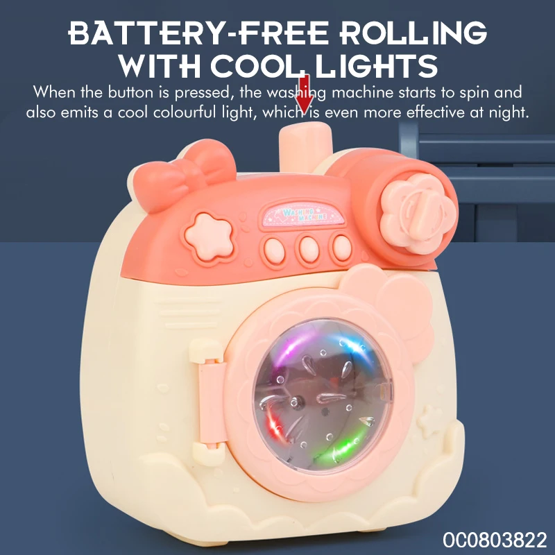 B/O Pretend play miniature washing machine home appliances toys for kidsgirls