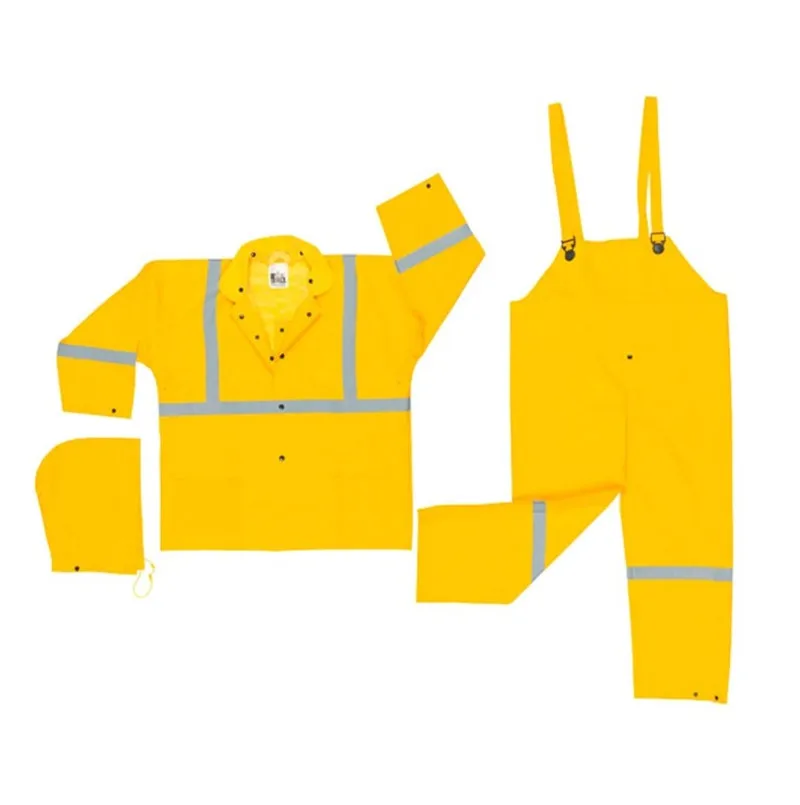 custom labor clothes construction safety work wear suspenders rain suit waterproof coat with bib pants for men