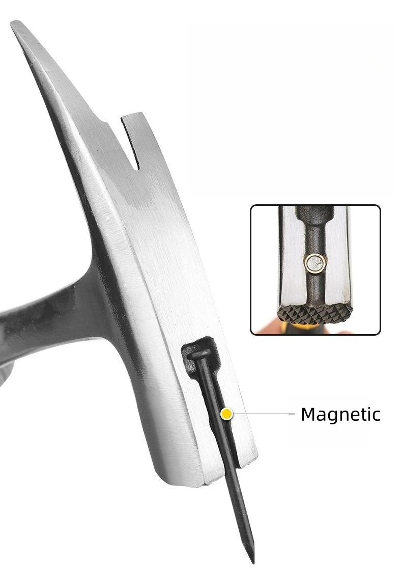 Профессиональный стальной ковкий молоток, инструменты для крыши, магнитный плотник, кровельный молоток