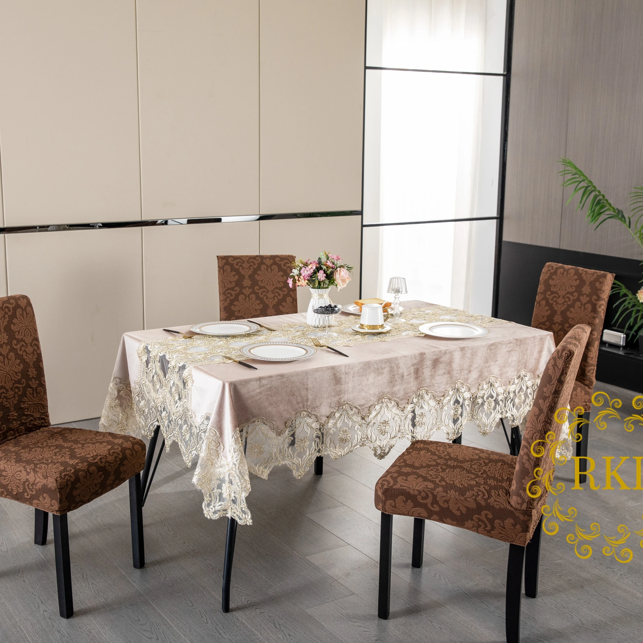 Eco-environmental Slipcovers Dining Chair Cover Chair Slipcover Stretch Chair Covers for Dining Room Set of 4