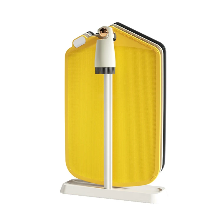 2022 newest design C type  Hook Plastic Chopping Block Personalized Rectangle PP Proof Fruit And Vegetable Cutting Board