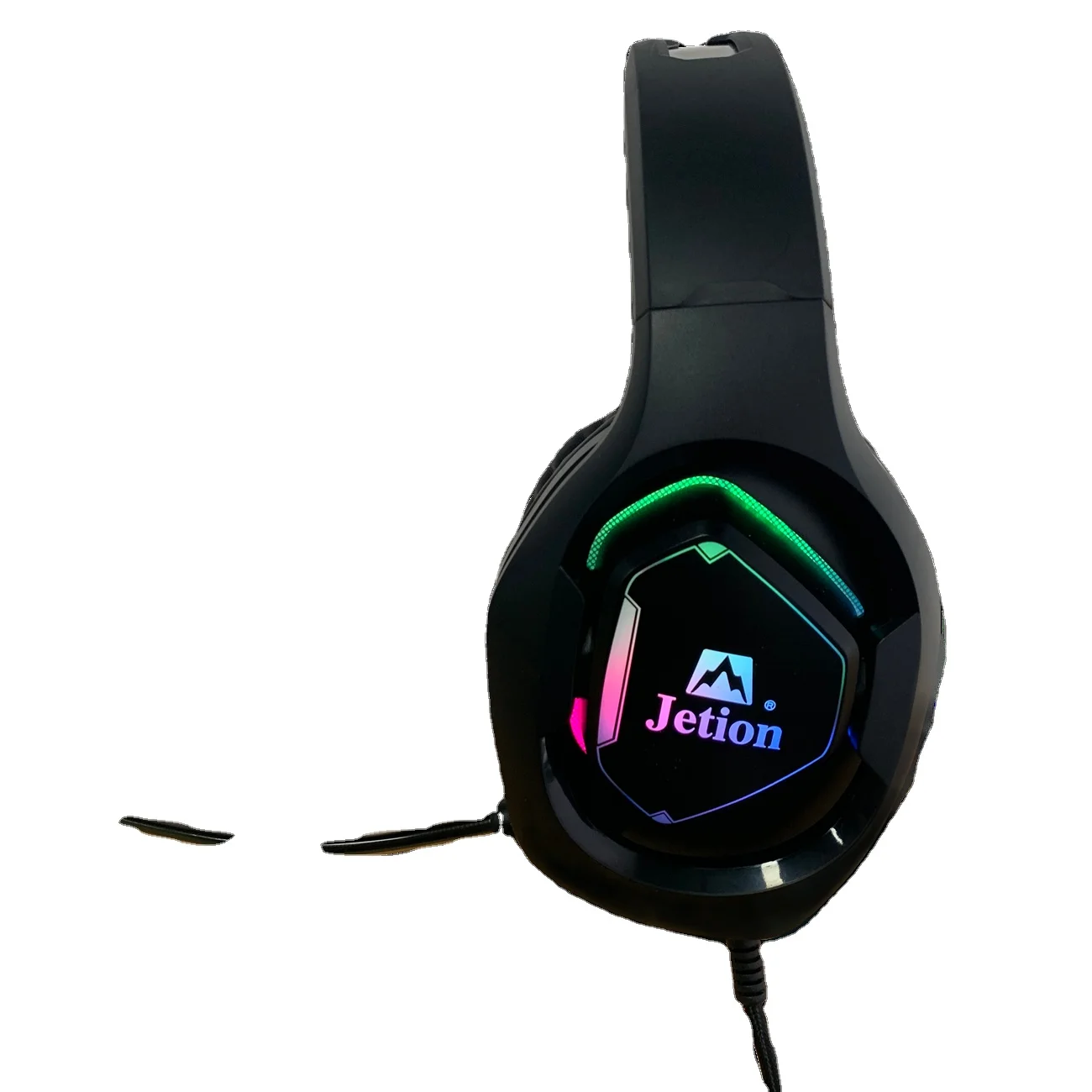2021 Newest Exclusive private model 3D RGB Gaming Headset with Double-layer RGB Lights and with thick sponge