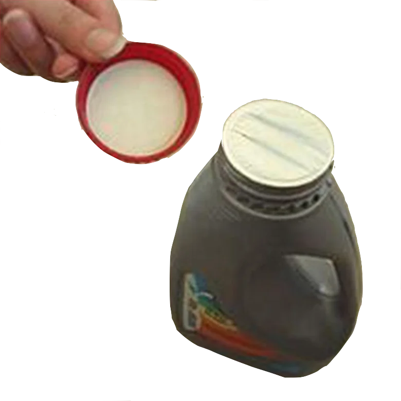 Quality aluminum foil heat induction bottle cap sealing liner wad for sealing to engine oil bottles sealed for your protection