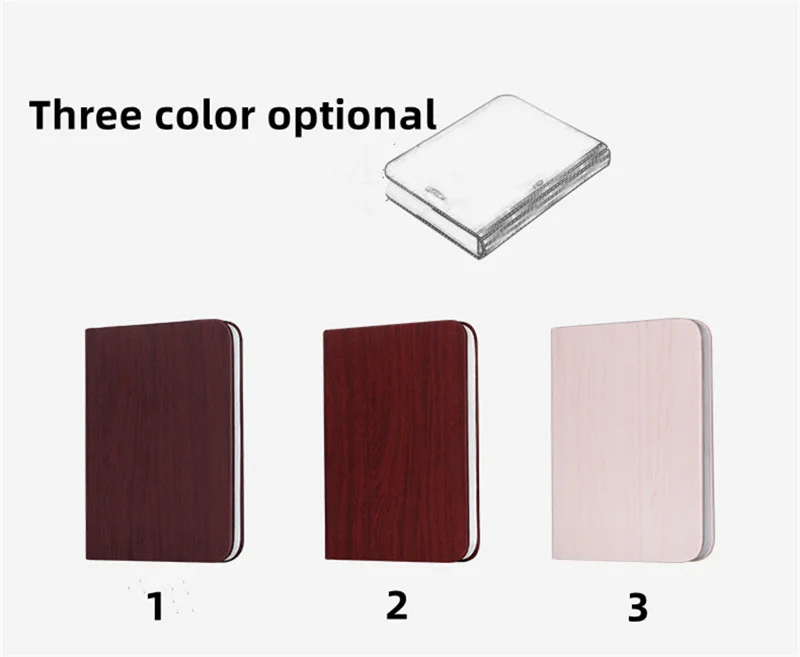 2022 New Product Led Foldable PU Leather Book Lamp Flip Folding Book Lamps To Read Smart USB Book Lights