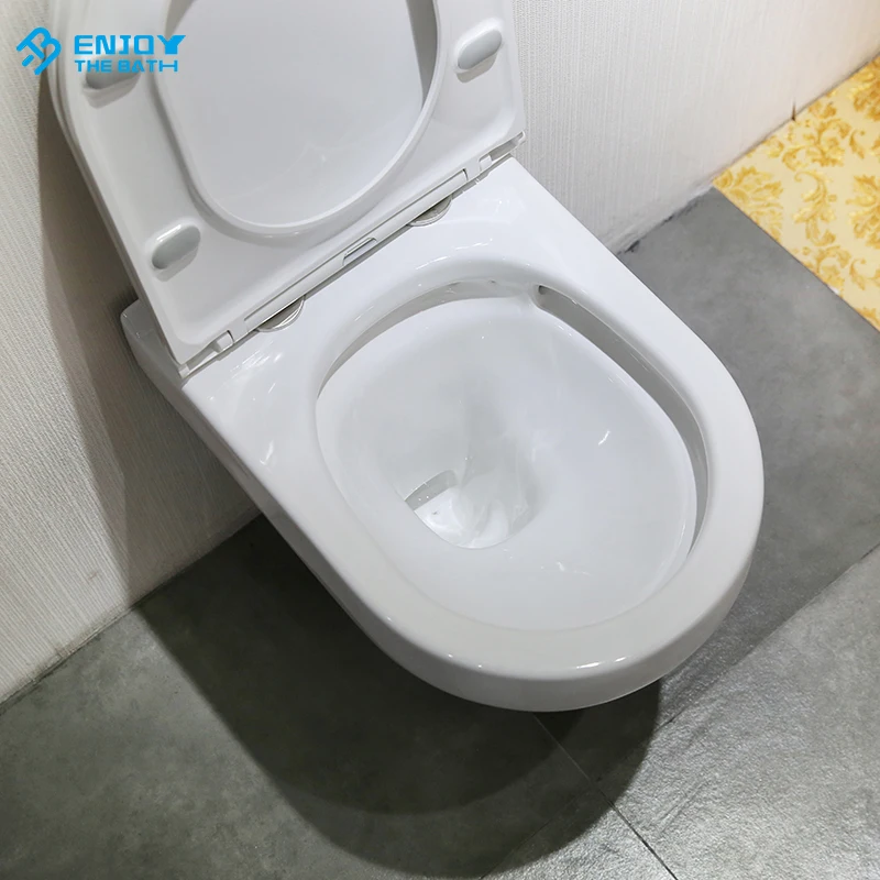 Intelligent wall hung ceramic smart toilet with cistern for bathroom automatic toilet