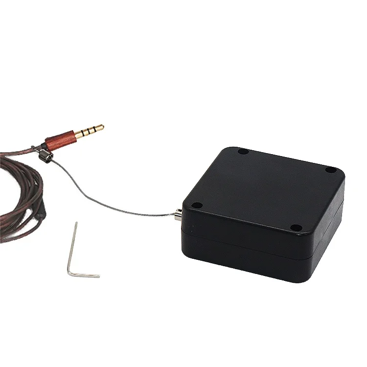 Квадратная противокражная Тяговая коробка с регулируемым концом петли для лассо от металлического замка шестигранный ключ