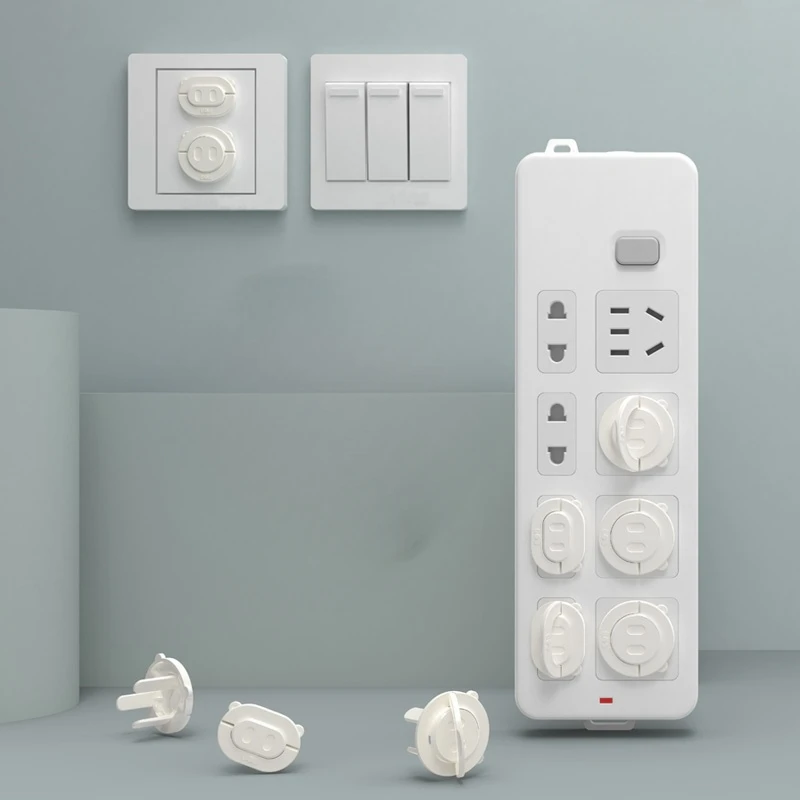 12pcs set Baby Safety Power Socket Electrical Outlet Child Guard Protection Anti Electric Shock Plugs Protector Cover Safe Lock