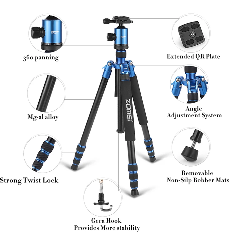 Zomei Telescope Fishing DV portable Camera and VCR Tripod