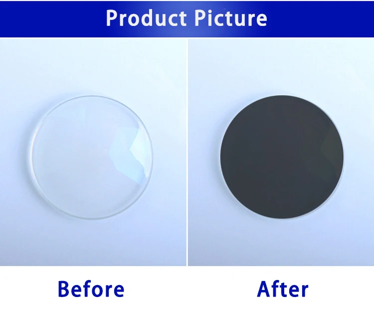 Resin lens 1.56 photochromic photo grey brown single vision HMC green/blue coating optical lenses