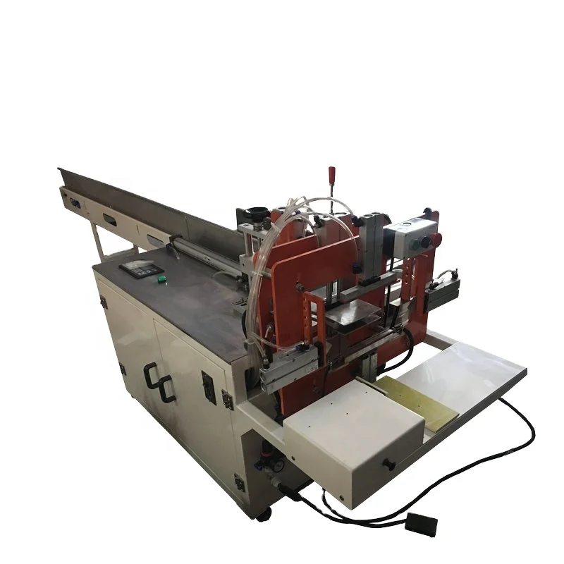 Semi automatic plastic bag facial tissue napkin paper package sealed machine
