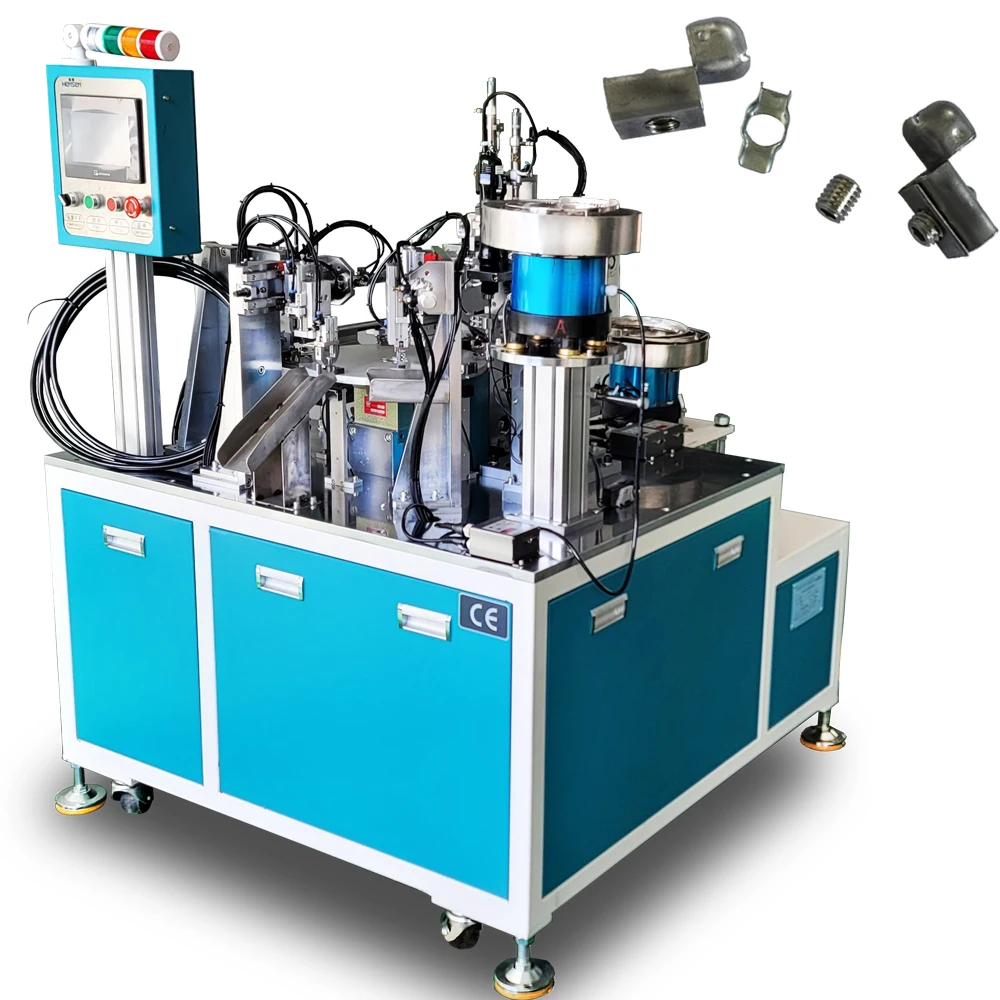 Automatic tighten fitting fixing screwing assembly machine for headless set grub screw