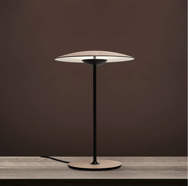 Lumind Modern Nordic designer Spanish Ginger table lamp hotel guest restaurant bedroom bedside study bamboo hat table lamp