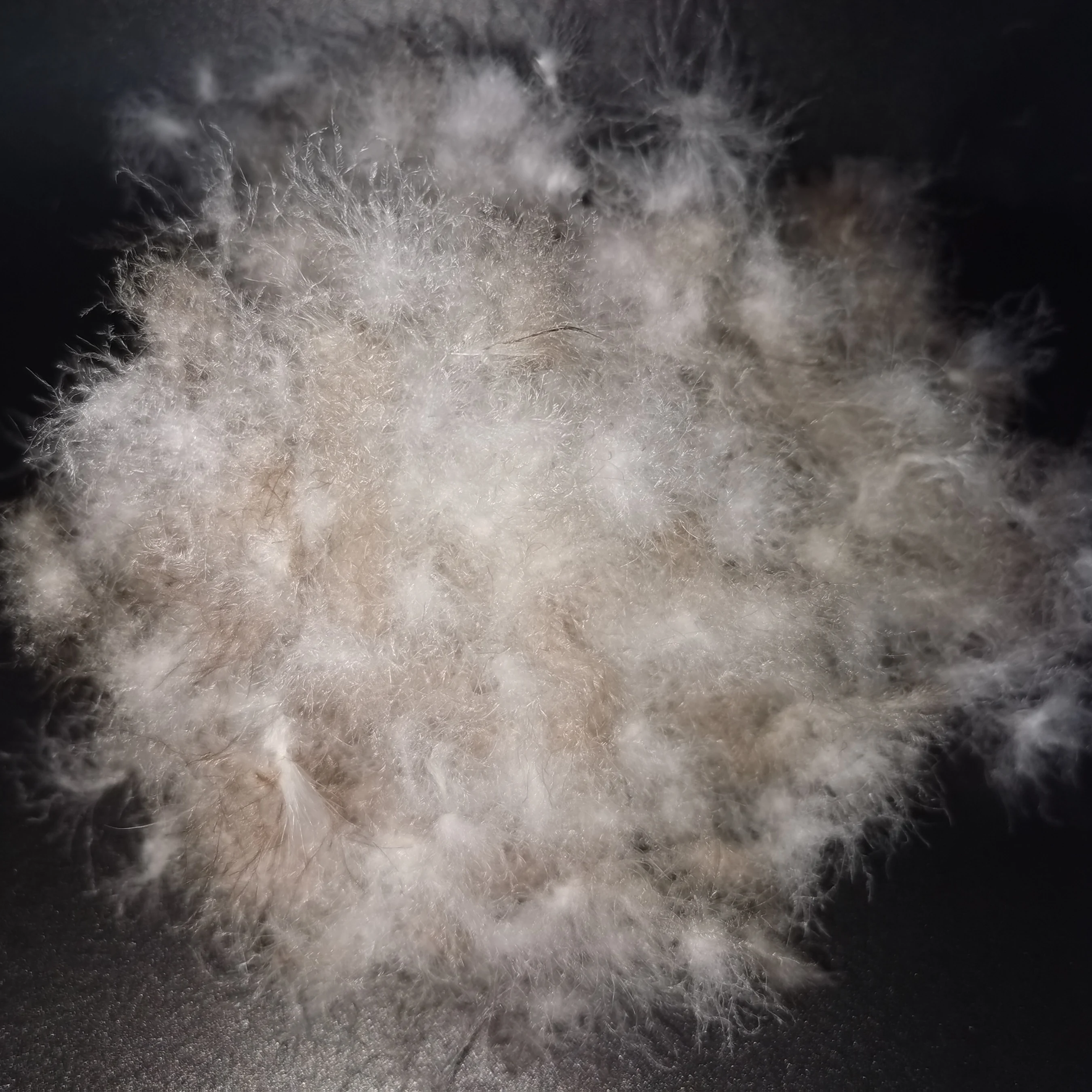 Распродажа 95%, мытый серый мусковый материал, одежда, пуховое перо