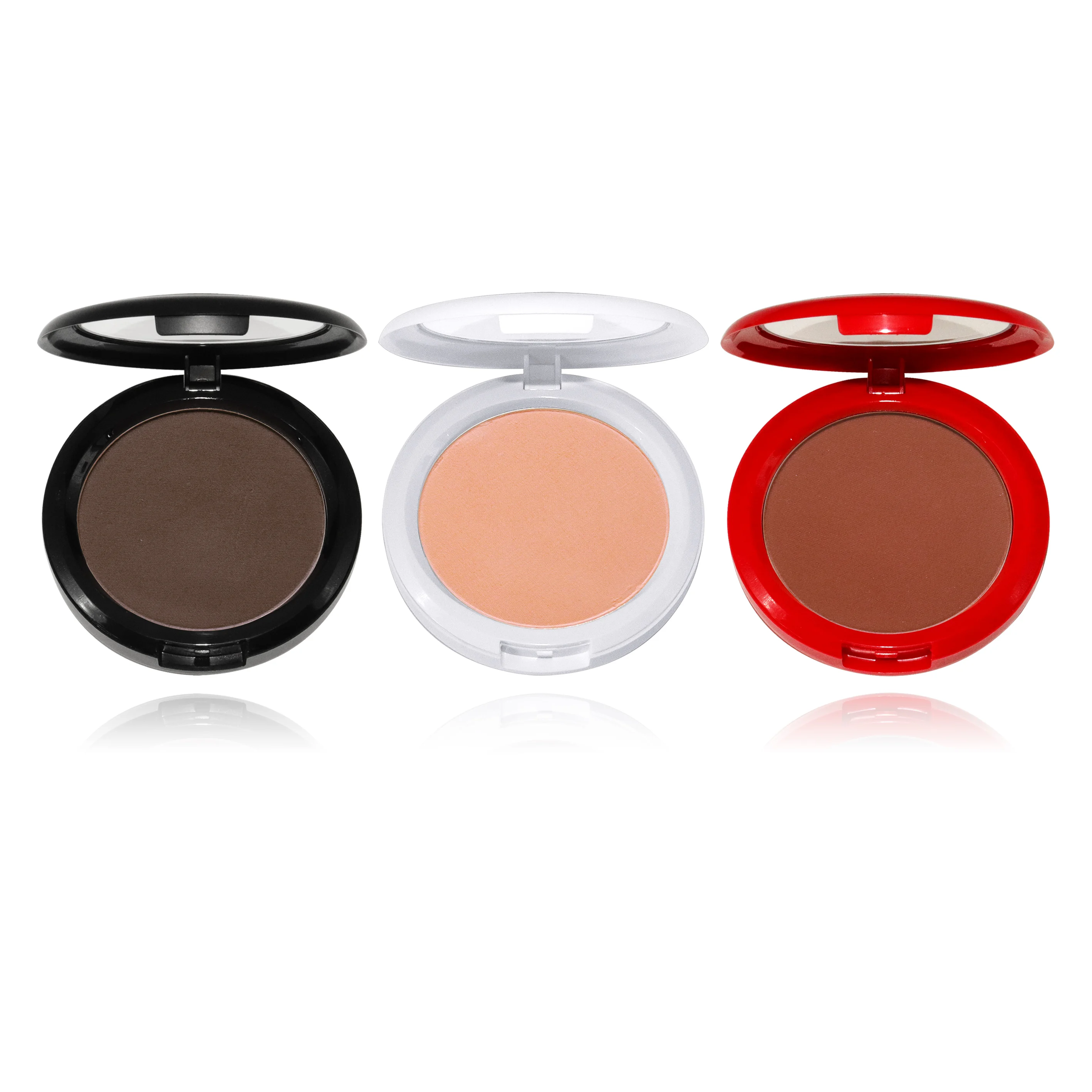 Private Label 2-Layer Press Setting Mineral Powder Oil Control Matte Finish Waterproof Light Fair Skin Face Makeup Brightens