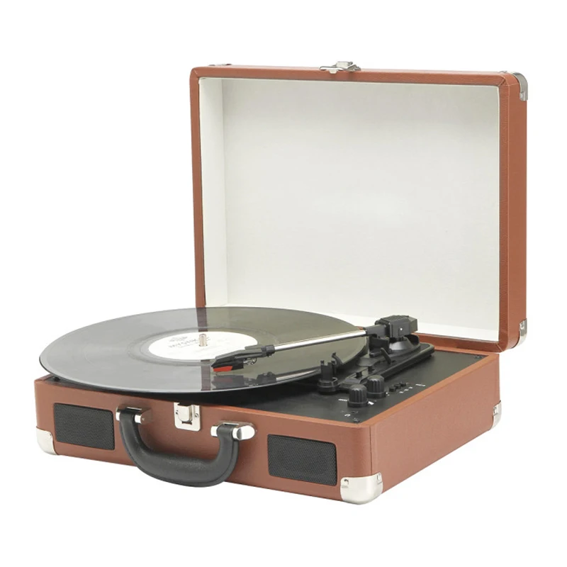 USB BT SD card AM FM radio portable turntable player lp player customize