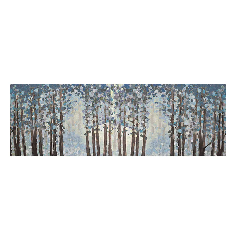 Flower Tree Abstract Landscape Oil Painting on Canvas Posters and Prints Wall Art Picture for Living Room