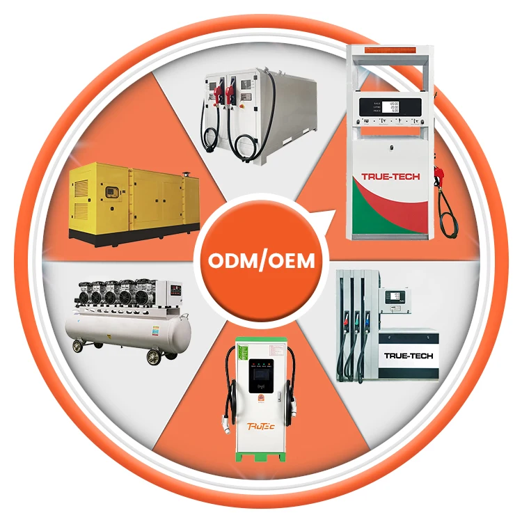 High quality 6 hose 4 nozzle diesel fuel dispenser with fuel pump