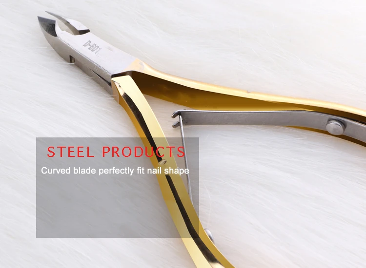 Professional Beauty Care Tools Stainless Steel Double Spring Cuticle Nipper D501 Nail Salon Special Exfoliating Dead Skin Pliers