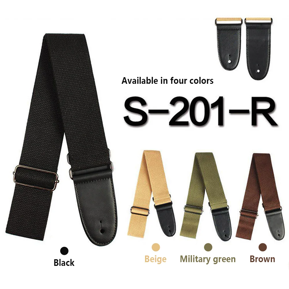 Wholesale Guitar Shoulder Straps Soft Nylon Guitar Belt for Acoustic Classical Electric and Bass Guitar