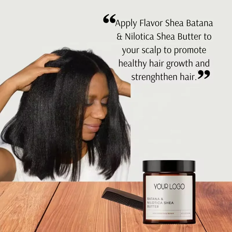 Private Label 100% Raw Organic Batana Oil Custom Natural Shea Butter Solid Batana Oil Hair Growth