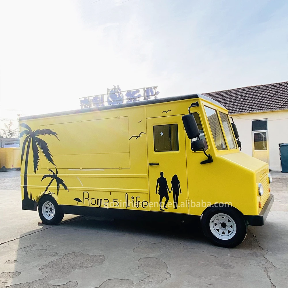 ice cream food truck fully equipped catering coffee trailer fast food trailer usa electric mobile food truck for sale