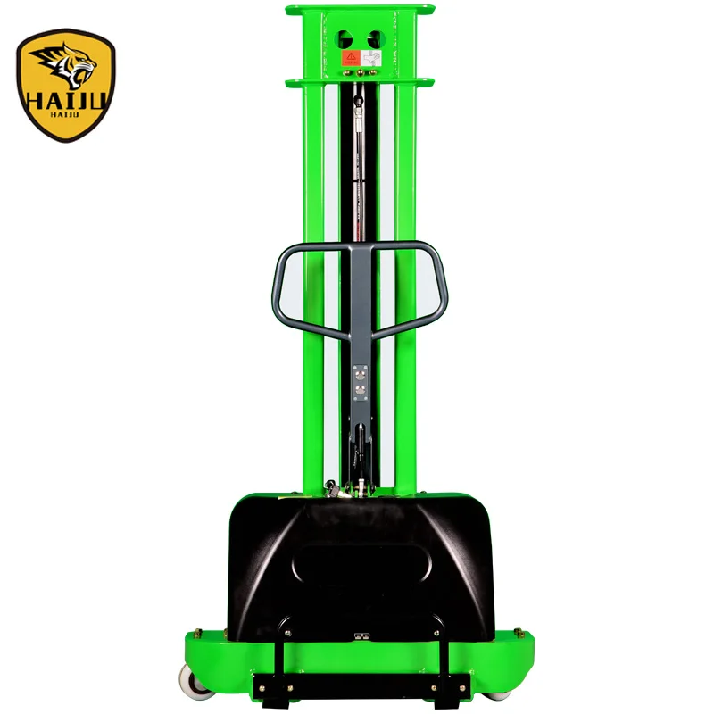 Qingdao Strong Capacity 1000kg 1300mm Full Electric Selfing Loading Stacker