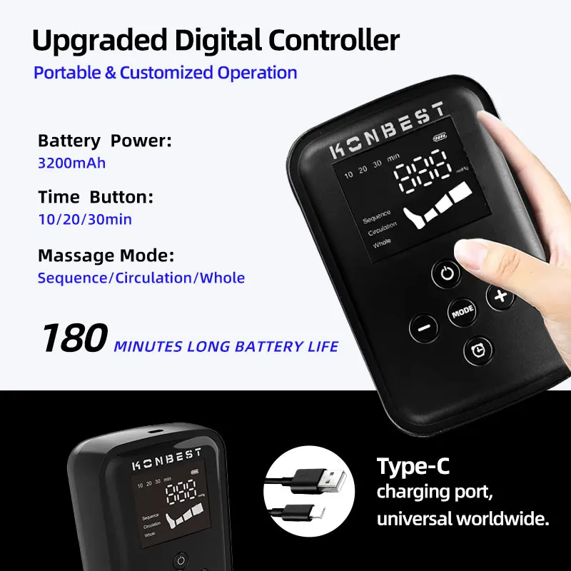 2024 New Products wireless 4 chambers recovery pump massager portable custom logo sport leg air compression recovery boots