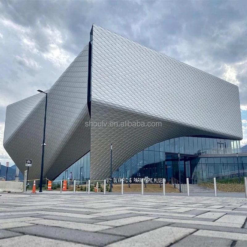 Creative building external customized aluminum 3d wall cladding