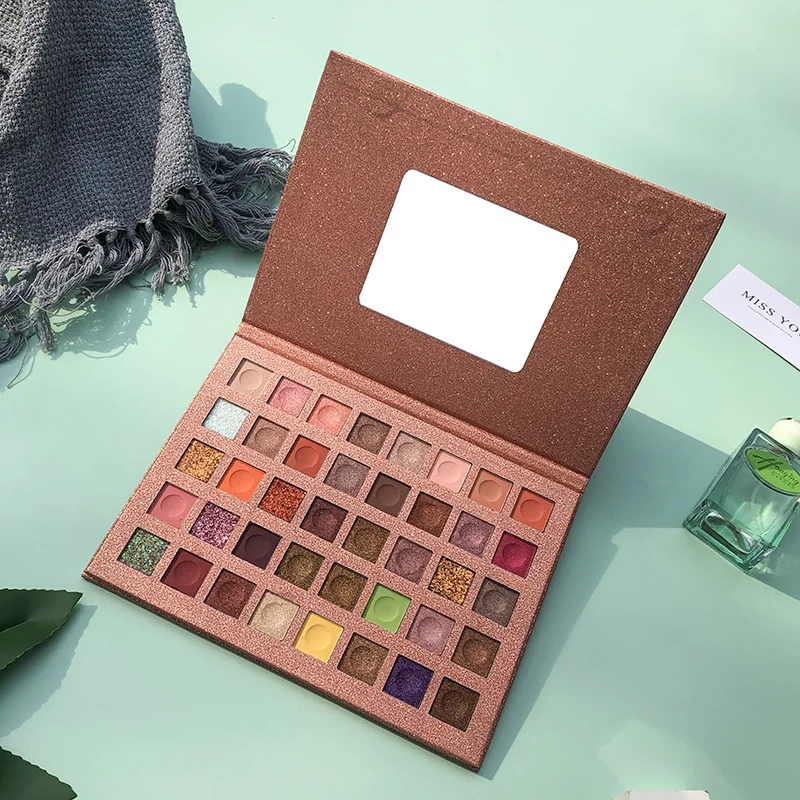 Make up Eye Shadow Cosmetics Have Stock Custom Glitter Private Label Eyeshadow Palette