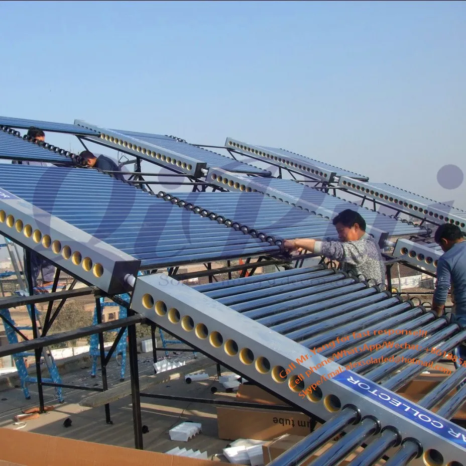 Высокая эффективность calentador de agua para piscina с вакуумными трубками termas solares Солнечная Тепловая