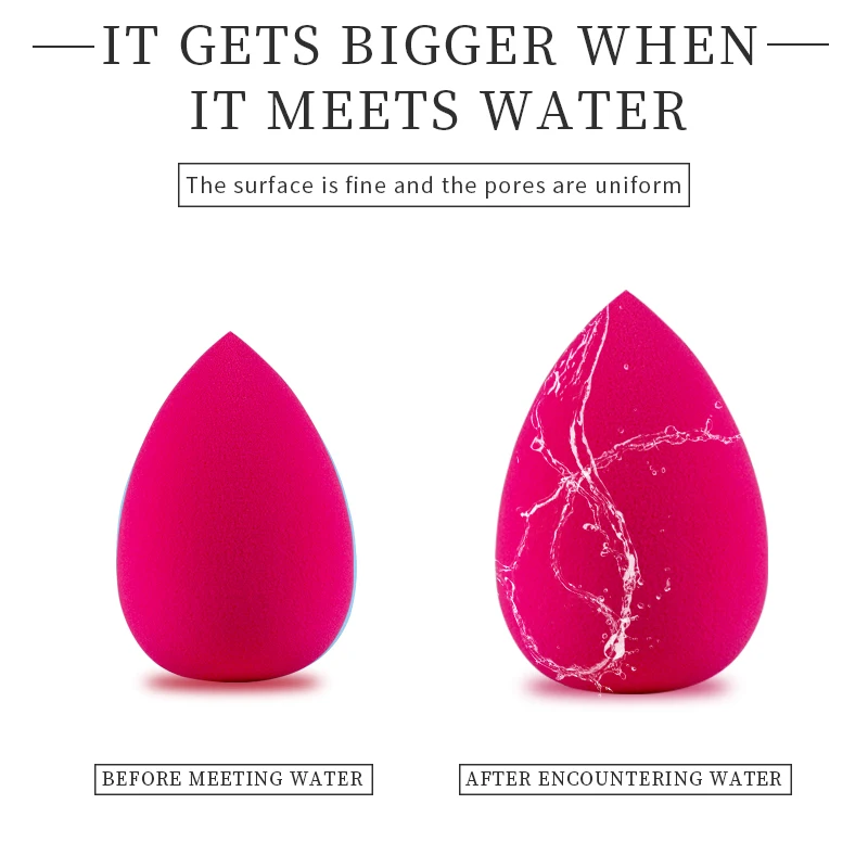 Спонж для макияжа в форме капли воды Mskeup 5 шт./партия 3 шара косметика Вибрирующая объемная водяная большая