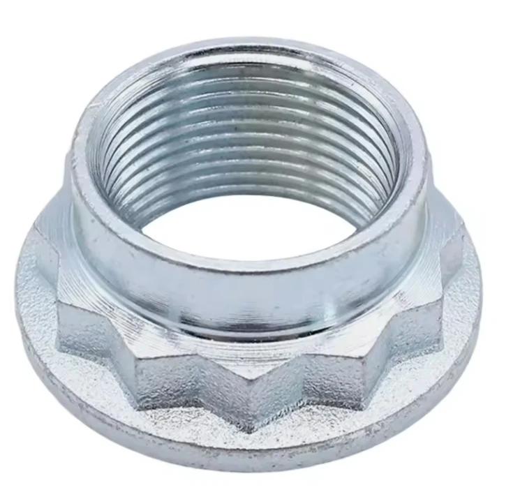 Factory wholesale Gr5 Titanium 12 Point Flanged Head Metal lock nut m8