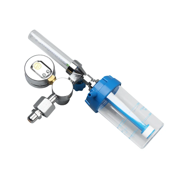 CE Approved Medical Stable Brass Oxygen Regulator With Flowmeter