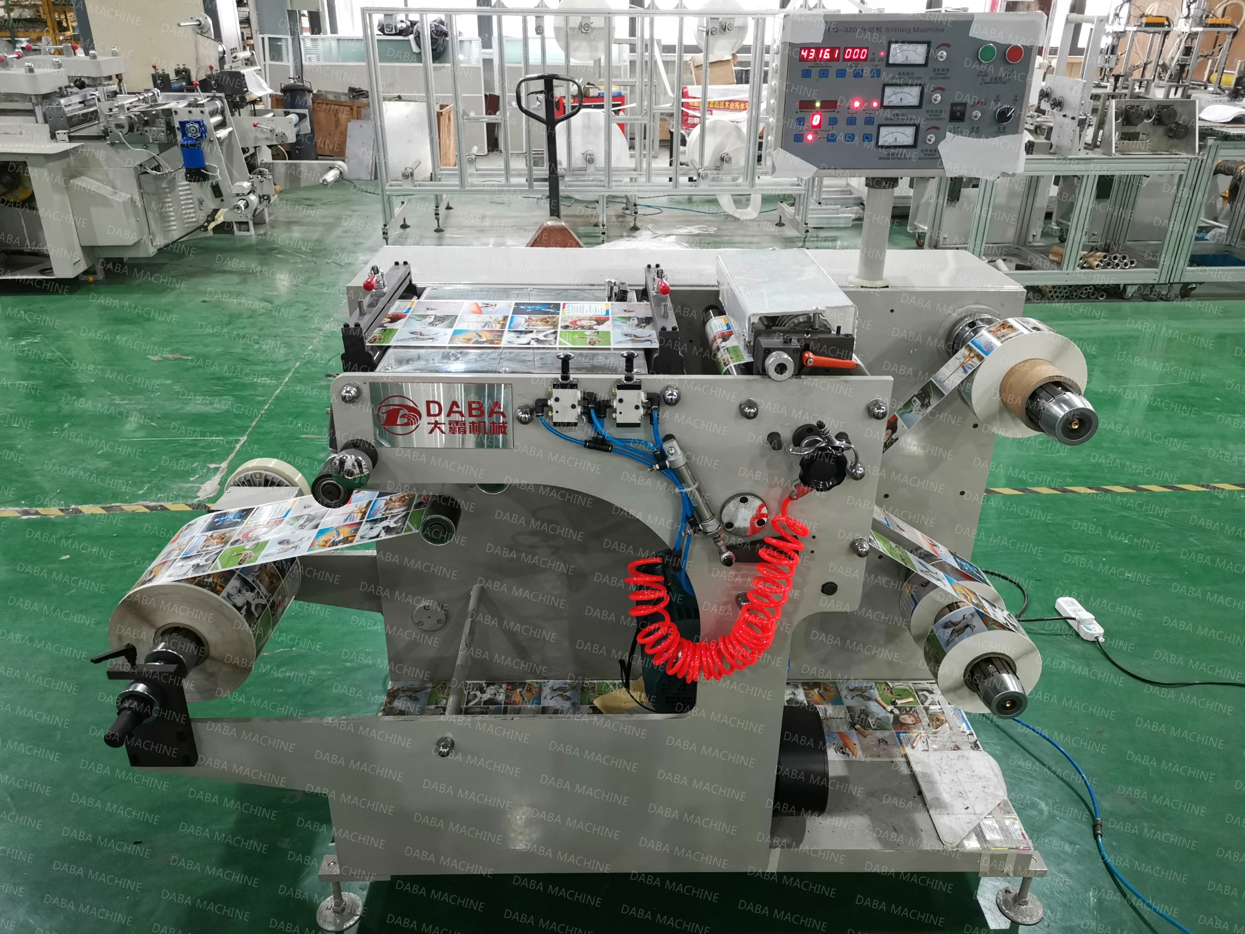 China supply  High quality adhesive label slitter rewinder machine