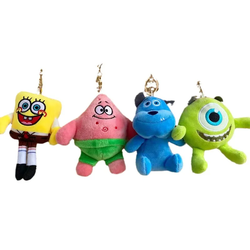 Monster University Series Character Hot Movie Anime Figure Mini Collection Stuffed Animal Plush Boneka Monster Keychain
