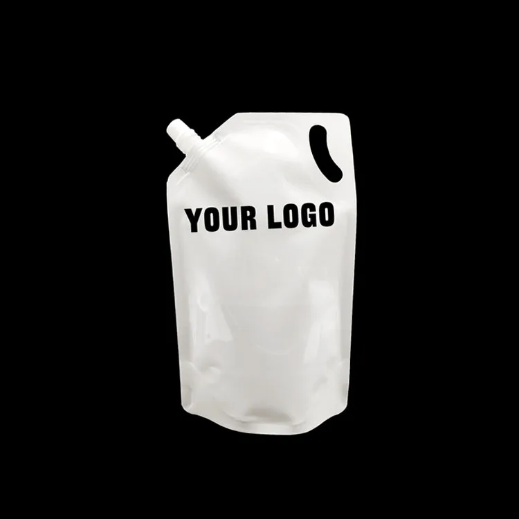 RTS Wholesale Stand Up Doypack Drink Pouch with Spout Liquid Packaging Bolsas De Plastico Spout Pouch Bag  Washing Powder Bag
