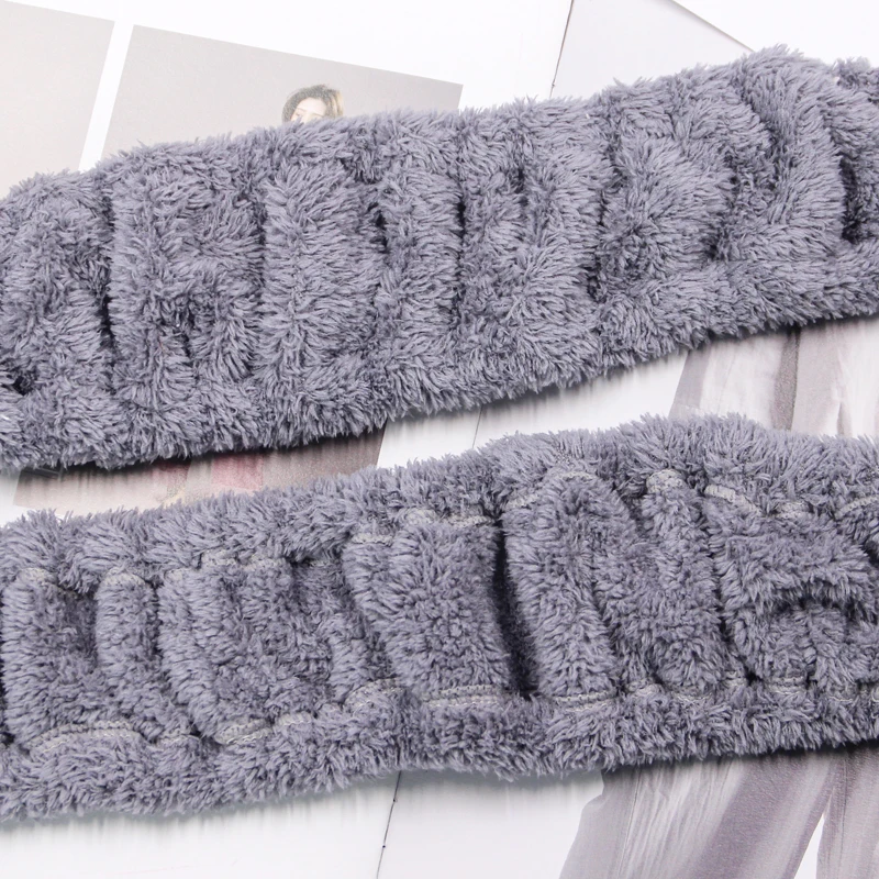 Custom Sweet Lovely Elastic Rabbit Ear Women Girls Face Washing Headbands Headwrap Makeup Hairband