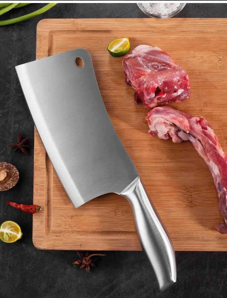 Seven-Piece Kitchen Knife Set Acrylic Square Tool Holder with Stainless Steel Blades Gift for Home Kitchen Use