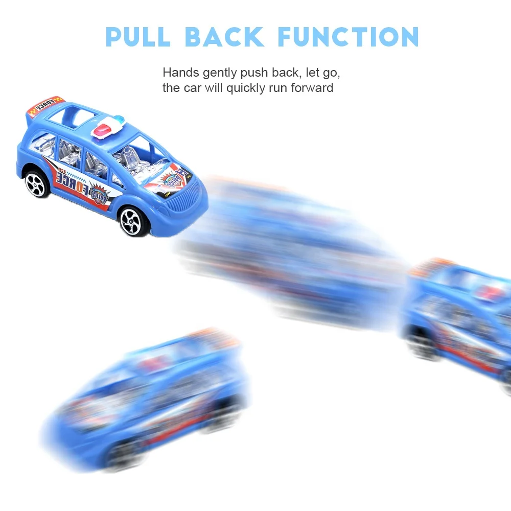 Wholesale Oem Mini plastics police Pull Back car toys