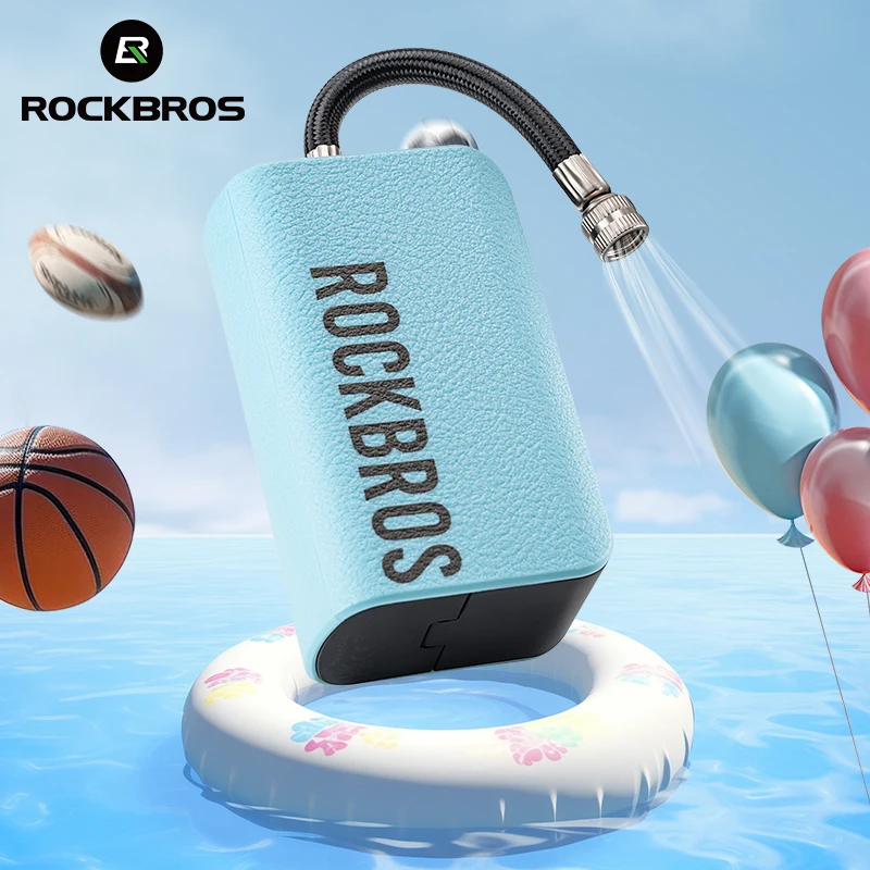 ROCKBROS оптовая продажа спортивный ручной воздушный насос для спортивных мячей баскетбольных Электрический мини-воздушный футбольных электрический