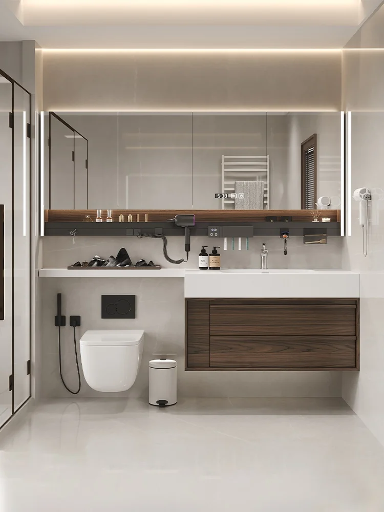 Hotel bathroom vanity cabine  Customized Modern Simple    Bathroom Cabinet Sink   Washbasin Combination Modern Bathrooms