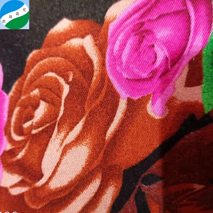 China textile hot sale woven 100% rayon print twill fabric stock lot for garment per meter